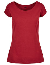 Lade das Bild in den Galerie-Viewer, Ladies´ Wide Neck Tee inkl. Druck nach Kundenwunsch