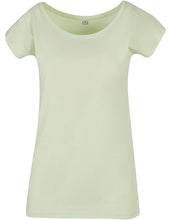 Lade das Bild in den Galerie-Viewer, Ladies´ Wide Neck Tee inkl. Druck nach Kundenwunsch