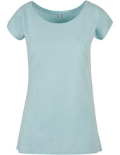 Lade das Bild in den Galerie-Viewer, Ladies´ Wide Neck Tee inkl. Druck nach Kundenwunsch