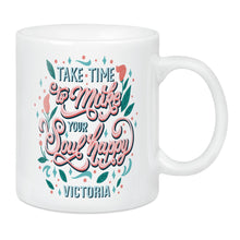 Lade das Bild in den Galerie-Viewer, Keramik-Tasse weiß inkl. Druck nach Kundenwusch