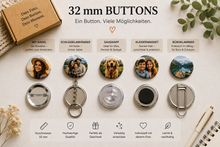 Lade das Bild in den Galerie-Viewer, Buttons Ø 32 mm