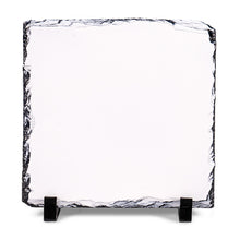 Lade das Bild in den Galerie-Viewer, Schiefertafel weiß-glänzend inkl. Druck nach Kundenwunsch