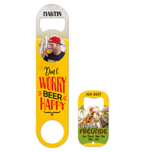 Lade das Bild in den Galerie-Viewer, Flaschenöffner Edelstahl inkl. Druck nach Kundenwunsch