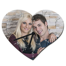 Lade das Bild in den Galerie-Viewer, Wanduhr Herz inkl. Druck nach Kundenwunsch