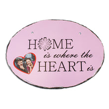 Lade das Bild in den Galerie-Viewer, Schiefertafel weiß-matt, zum Aufhängen inkl. Druck nach Kundenwunsch