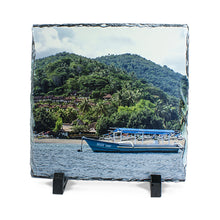 Lade das Bild in den Galerie-Viewer, Schiefertafel weiß-glänzend inkl. Druck nach Kundenwunsch