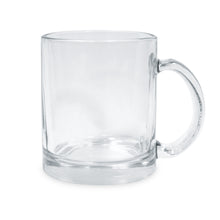Lade das Bild in den Galerie-Viewer, Glas-Tasse klar oder satiniert inkl. Druck nach Kundenwunsch