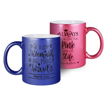 Lade das Bild in den Galerie-Viewer, Keramik-Tasse Perlmutt inkl. Druck nach Kundenwunsch