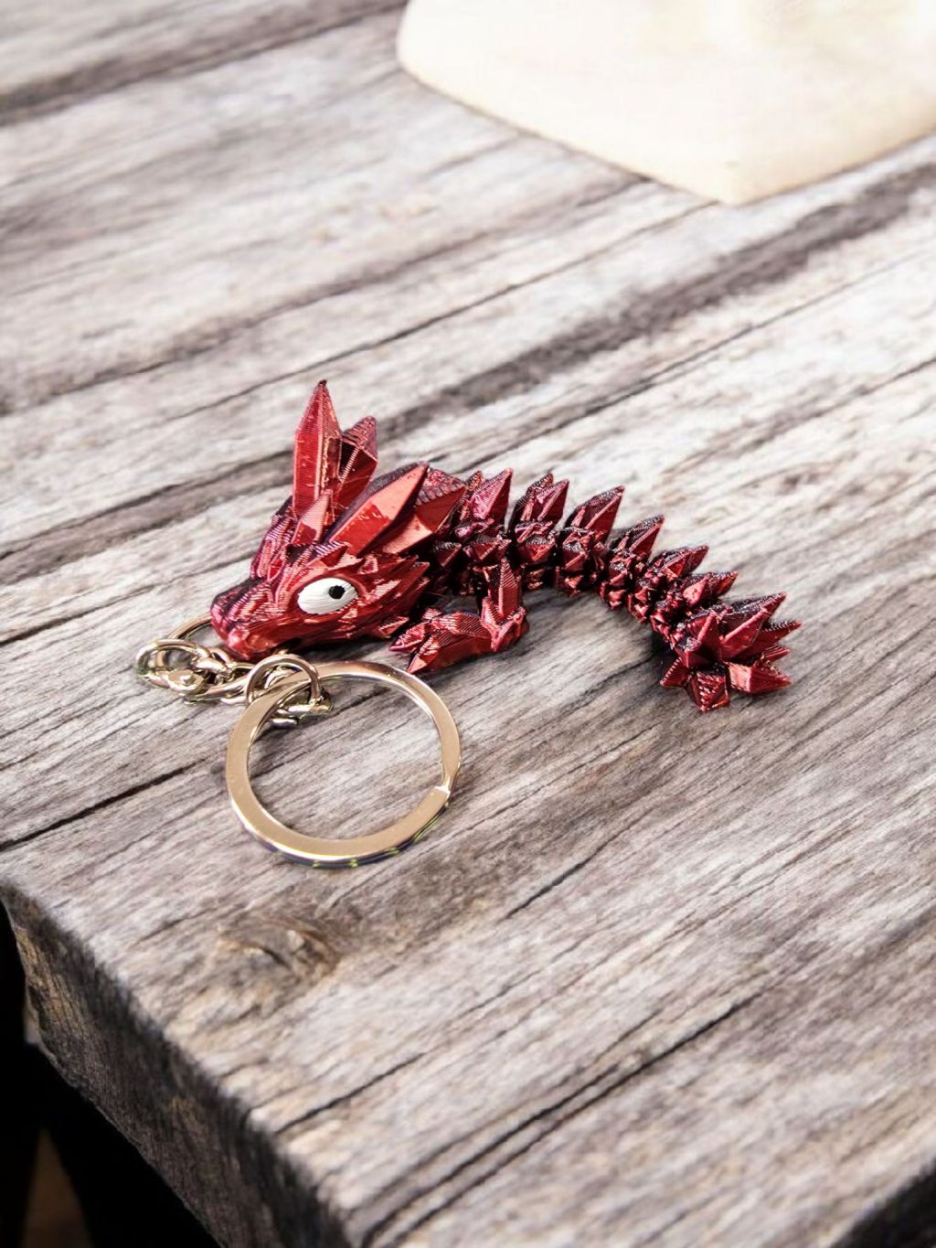 3D Schlüsselanhänger Kristall-Drache