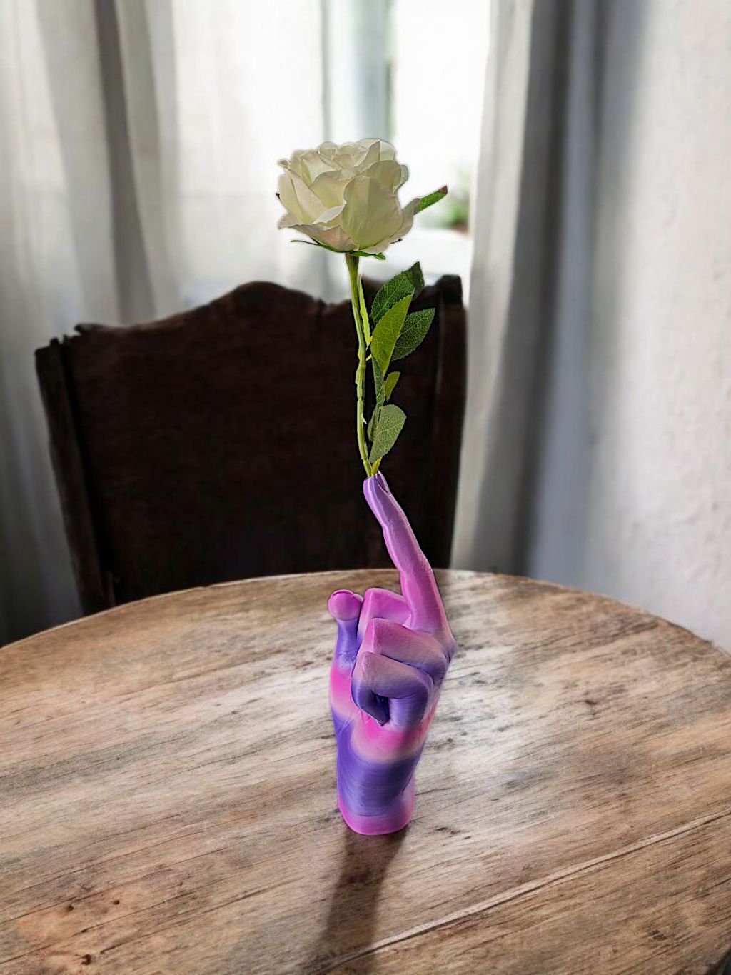 3D Mittelfinger Vase