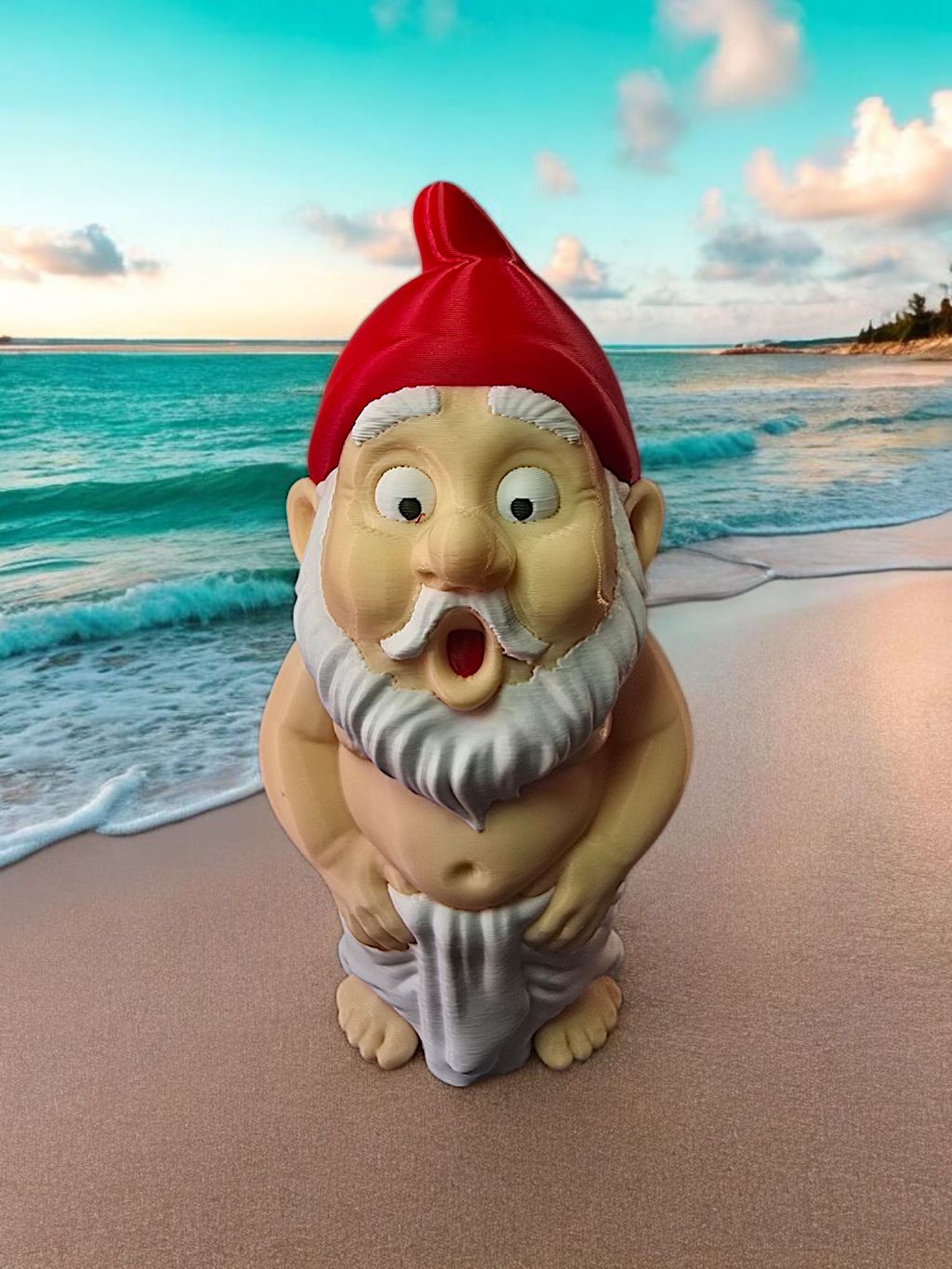3D Sommer Gnome Handtuch