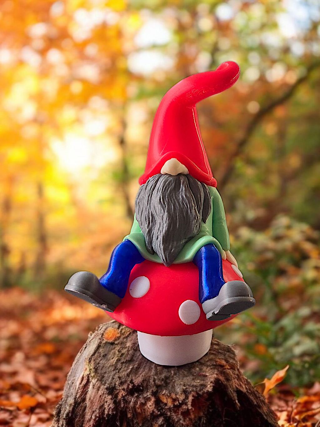 3D Gnome Mushroom