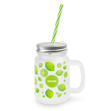 Lade das Bild in den Galerie-Viewer, Henkelglas Mason Jar inkl. Druck nach Kundenwunsch
