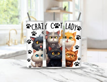 Lade das Bild in den Galerie-Viewer, Thermotumbler  Crazy Cat Lady
