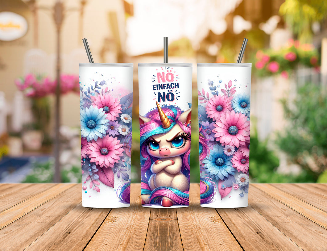 Thermotumbler Einhorn Nö