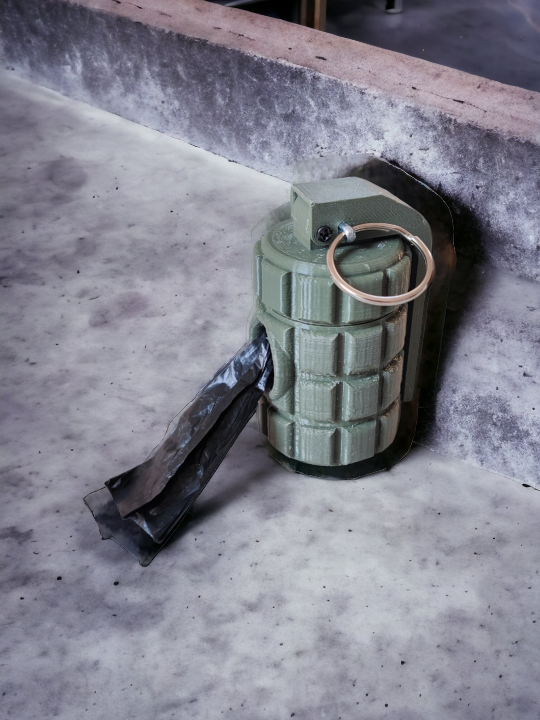 3D Granate Beutelspender Hunde