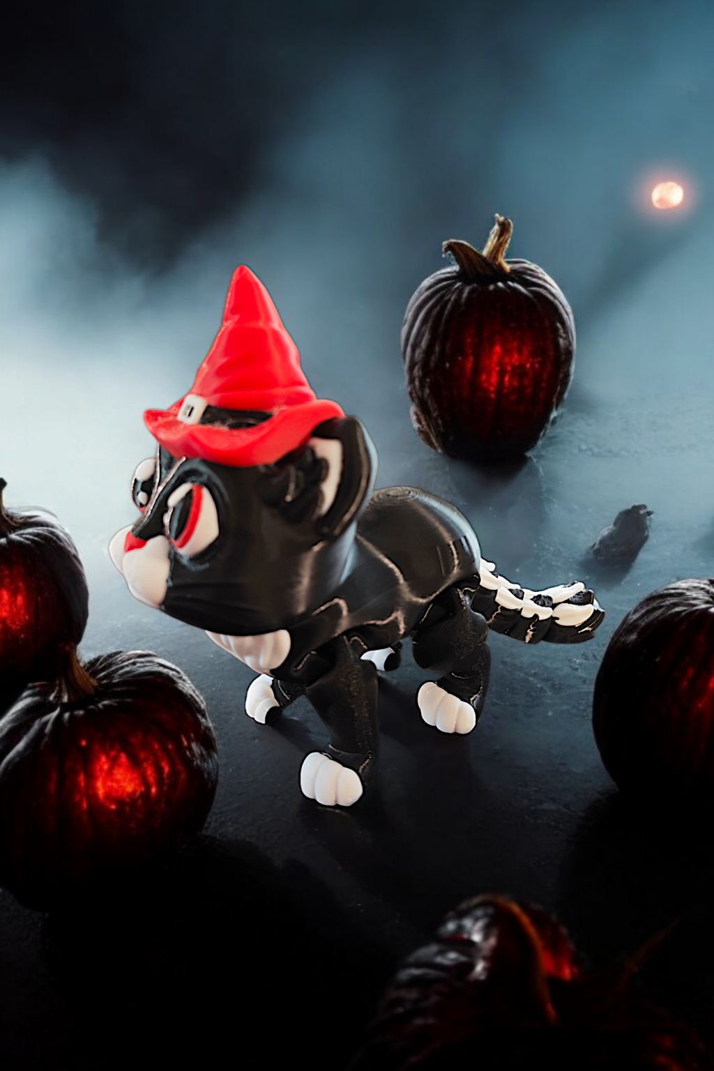 3D Deko Halloween Katze aus PLA