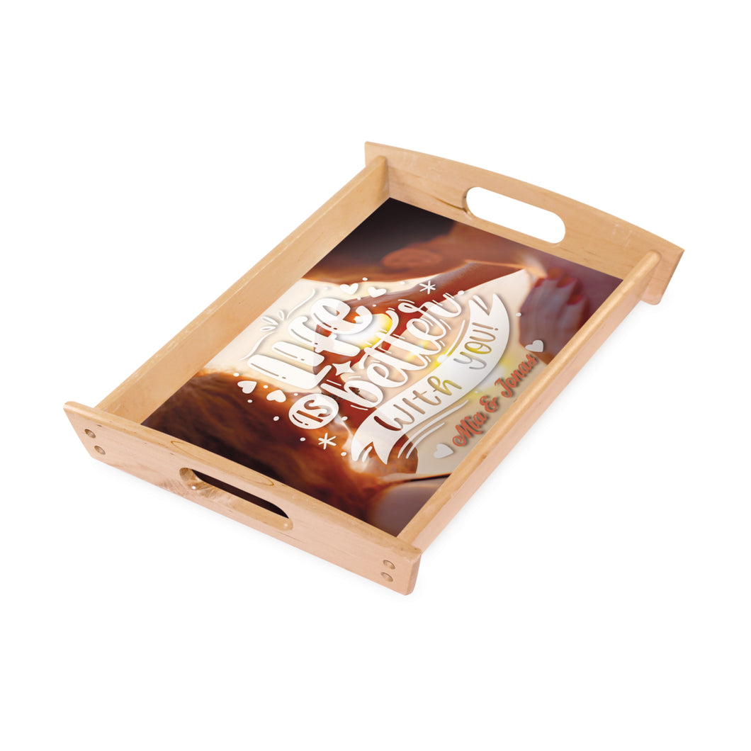 Holztablett inkl. Druck nach Kundenwunsch