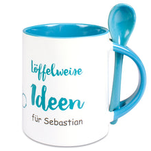 Lade das Bild in den Galerie-Viewer, Tasse TWO TONES mit Löffel inkl. Druck nach Kundenwunsch
