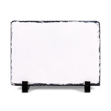 Lade das Bild in den Galerie-Viewer, Schiefertafel weiß-glänzend inkl.  Druck nach Kundenwunsch
